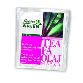   Golden Green Teafaolaj Lehúzható Alginát Maszk pattanások ellen 6 gr