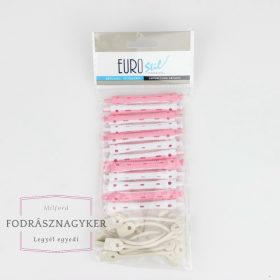   Eurostil 00908 Dauercsavaró: rövid (rózsaszin-fehér) 12db/csomag