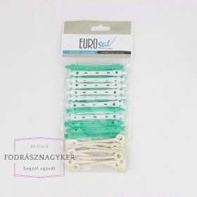   Eurostil 00907 Dauercsavaró: rövid (fehér-zöld) 12db/csomag