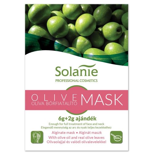 Solanie Alginát Oliva bőrfiatalító maszk 6+2g
