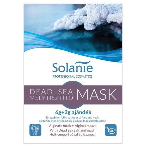 Solanie Alginát Holttengeri tisztító maszk 6+2g