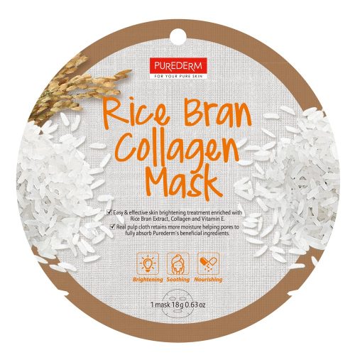 PureDerm Rice Bran collagen maszk PD811