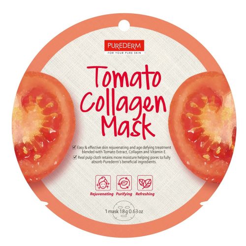 PureDerm Tomato collagen maszk PD812