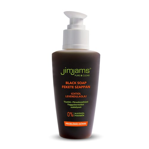 JimJams Beauty CLEAN & MATT Fekete szappan 125 ml  JJ3003