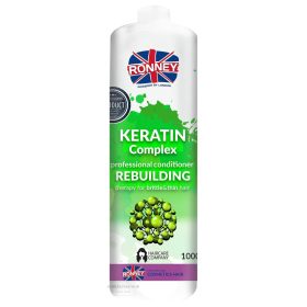   RONNEY Balzsam Keratinnal (vékony és töredezett hajra) 1000ml ÚJJÁÉPÍTŐ