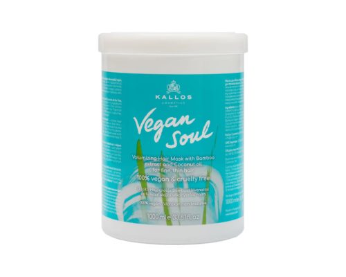 Kallos Vegan Soul dúsító hajpakoló krém bambusz kivonattal és kókusz olaj 1000ml