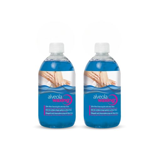 Alveola Waxing Gyantázás utáni lemosó olaj Aloe Vera-val 2x300ml  AW9711