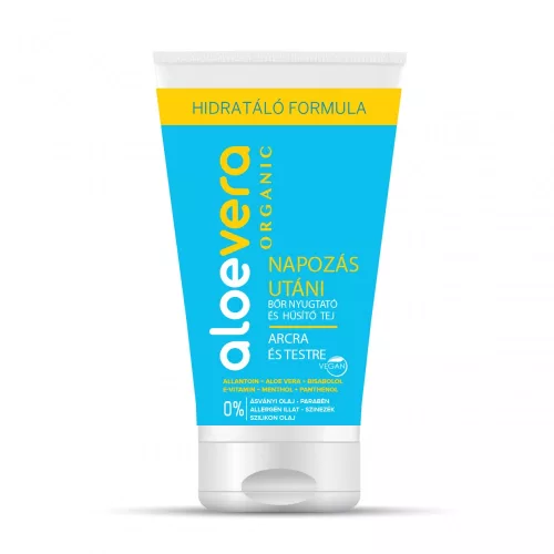 Eredeti Aloe Vera  napozás utáni bőrnyugtató és hűsítő tej 150ml