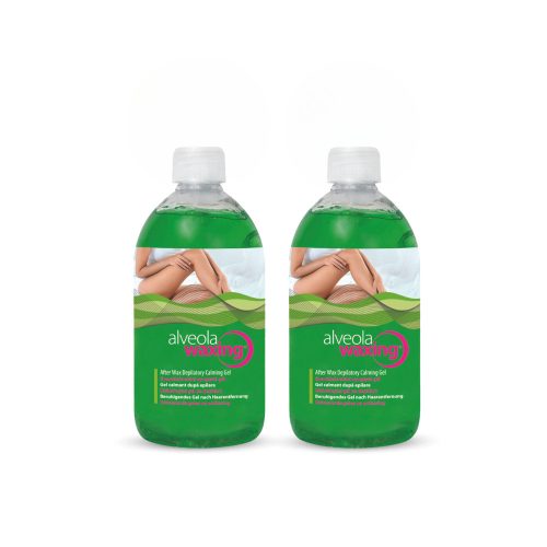 Alveola Waxing Nyugtató zselé világoszöld gyantázás után 2x300ml  AW9713