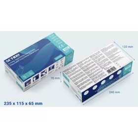 Dobozos gumikesztyű Setino Vinyl/Nitril Hibrid 100db-os S