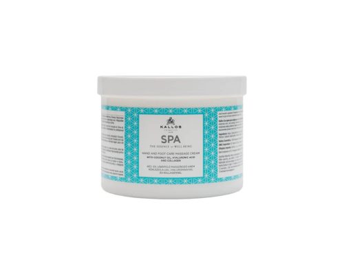 Kallos Spa kéz és lábápoló masszírozó krém kókuszolajjal, hialuronsavval 500ml