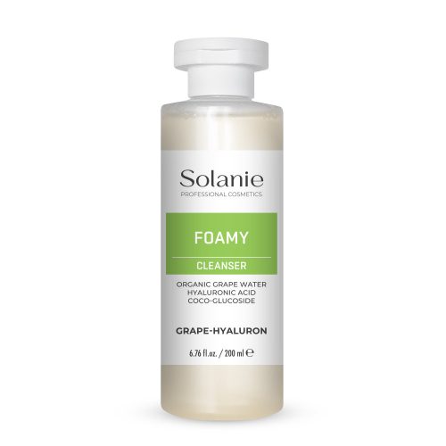Solanie Szőlő-hialuron habzó lemosó gél 200ml