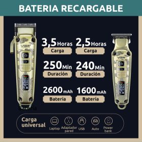   VGR Prof. Haj és Szakállvágó Cordless Hair Clipper Trimmer szett V-643