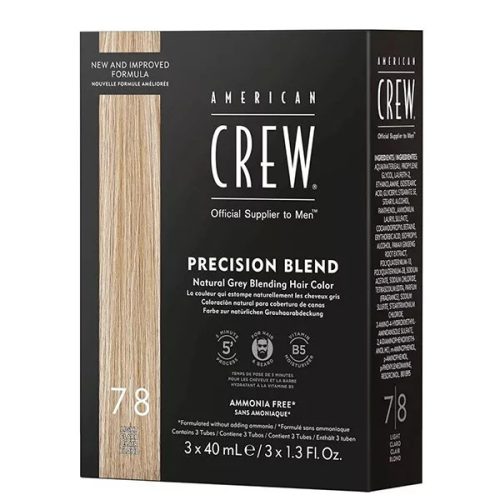 AMERICAN CREW PRECISION BLEND HAJFESTÉK 3*40ml Light 7/8