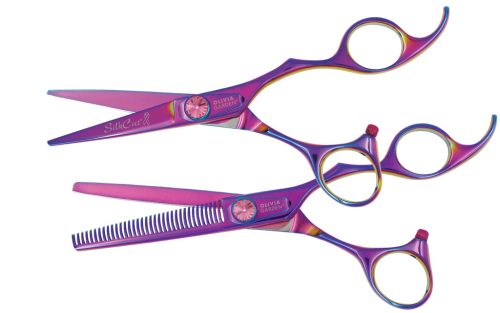 Olivia Garden olló SZETT Silkcut Pink 5.75+6.35