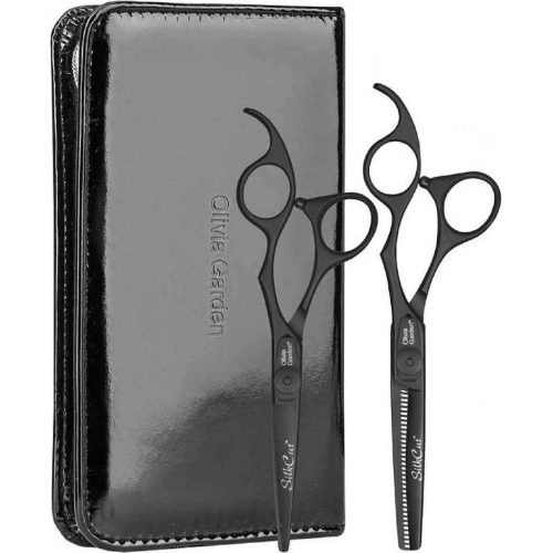 Olivia Garden olló SZETT Silkcut Matt Black5.75+6.35